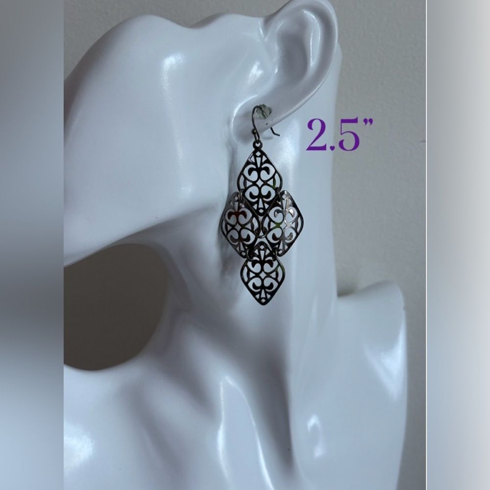 Filigree Chandelier Diamond Designs Earrings